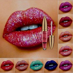 Glitter Liquid Lipstick Matte Moisturizing Long Lasting Lip Gloss Colors Diamond